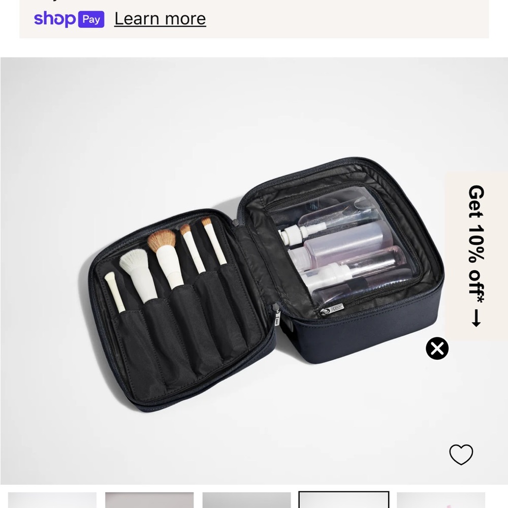 Away Jet Black Cosmetic Bag - Picture 4 of 6